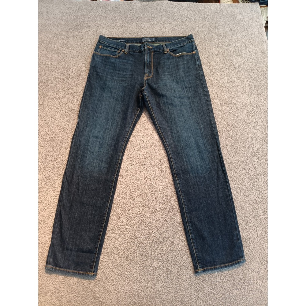 Lucky Brand Men's 1 Authentic Skinny Jeans Dark Wash W38 L32 Denim Pants